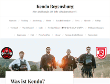 Tablet Screenshot of kendo-regensburg.de